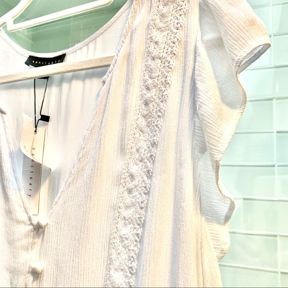 Sanctuary White Tiered Dress - Picture 6 of 9